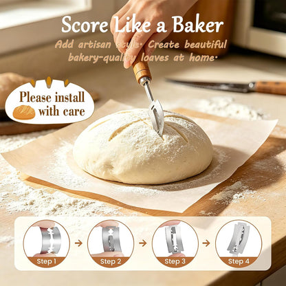 Sourdough Starter Kit, Banneton Bread Proofing Baskets Set