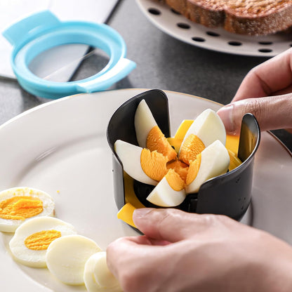 Egg Slicer for Hard Boiled Eggs，4 in 1 Multifunctional Egg Cutter,Strawberry slicer, Strawberry, Tomato, Dicer for Soft Fruit Mushroom Home Use