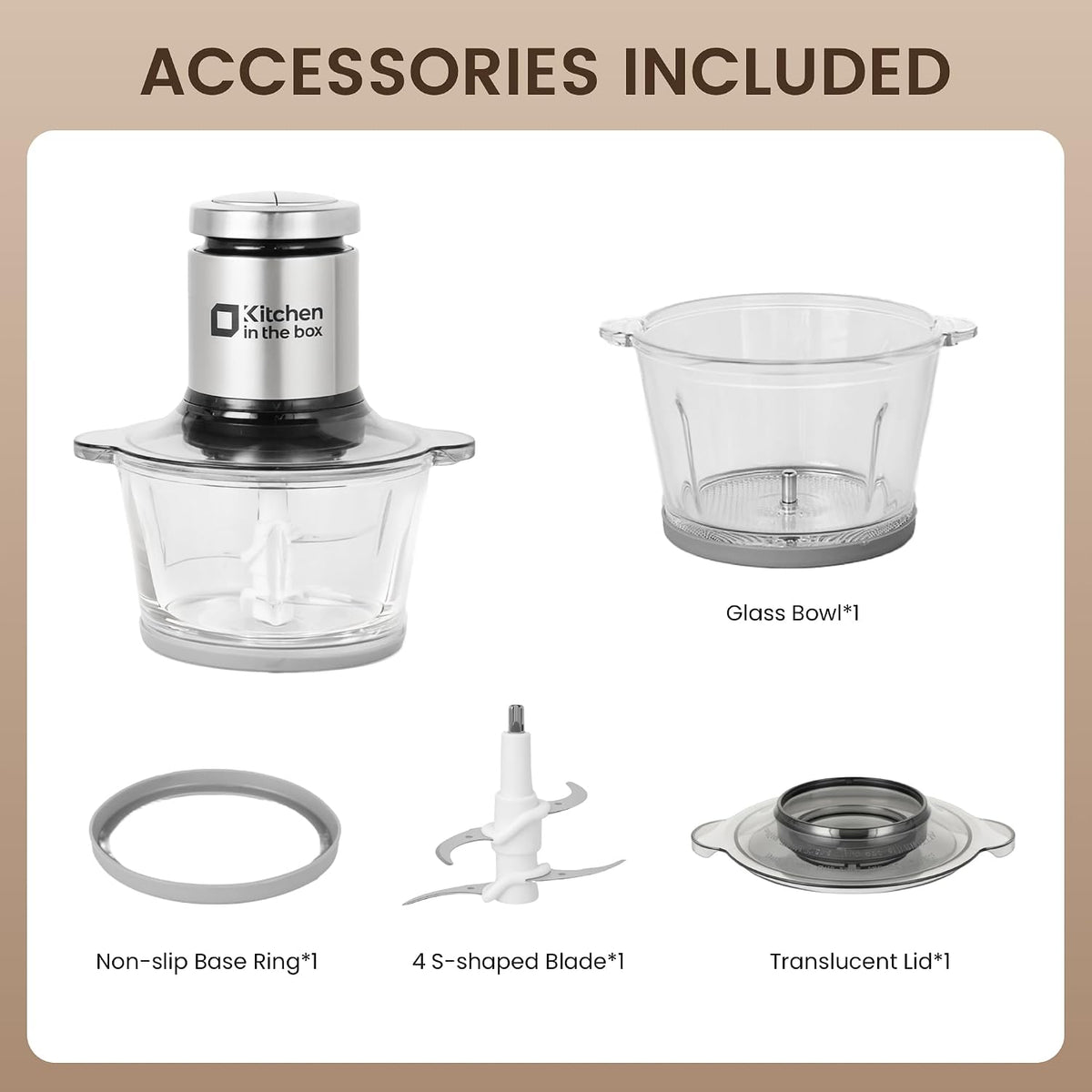 3cups Mini Food Processors,Small Meat Grinder & Food Chopper Electric