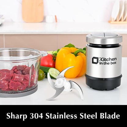 3cups Mini Food Processors,Small Meat Grinder & Food Chopper Electric