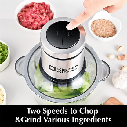 3cups Mini Food Processors,Small Meat Grinder & Food Chopper Electric