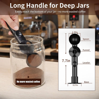 Coffee Scoop with Funnel for Reusable K Cup, 2 TBSP Measuring Spoon