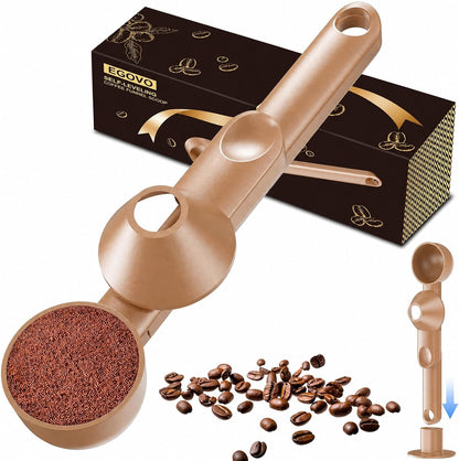 Coffee Scoop with Funnel for Reusable K Cup, 2 TBSP Measuring Spoon