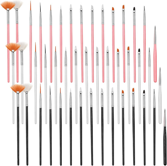 45 Pcs Food Safe Paint Brushes, Cake Decorating Brushes & Cookie Paint Brush, Multi Function Fondant Icing Pastry Brush Set for Baking, Food Grade Nylon Bristles