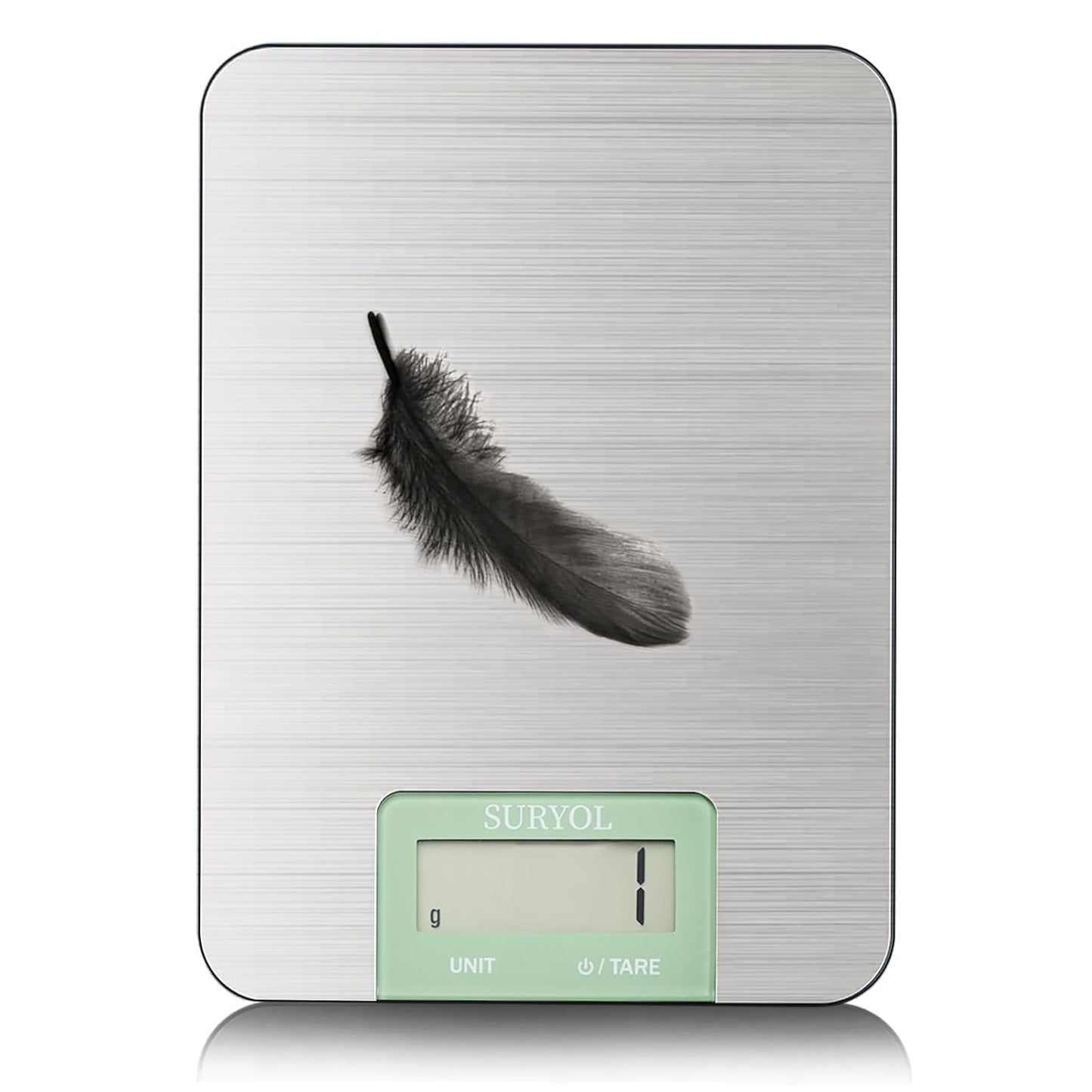 Food Kitchen Scale High-Precision Digital Scale Accurate Weighing for Baking & Cooking Enthusiasts(Silvery & Grayish Green)