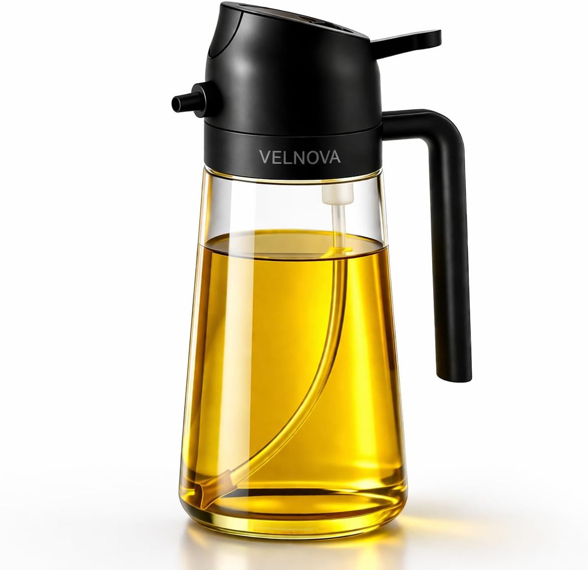 Olive Oil Sprayer, 16oz/470ml Glass Oil Sprayer for Cooking, 2-in-1 Oil Dispenser Bottle & Oil Mister for Air Fryer, Salad Dressing, Frying, BBQ, Grilling, Kitchen Use