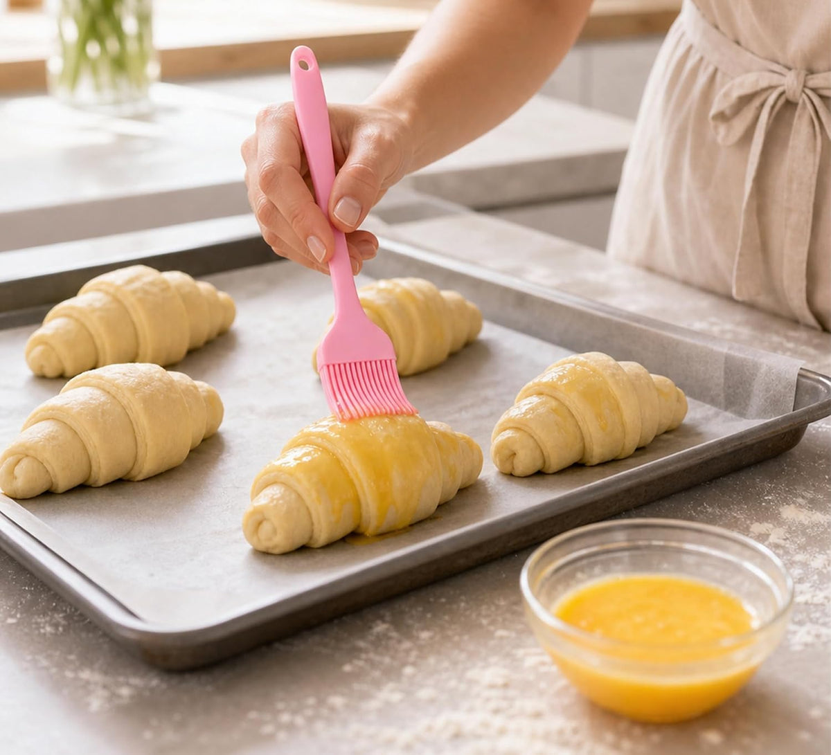 Silicone Basting Brush for Cooking 4 Pieces, Pastry Brush for Baking, BBQ Grill Heat Resistant, BPA Free, Oil Butter Sauce, Dishwasher Safe, Multicolor