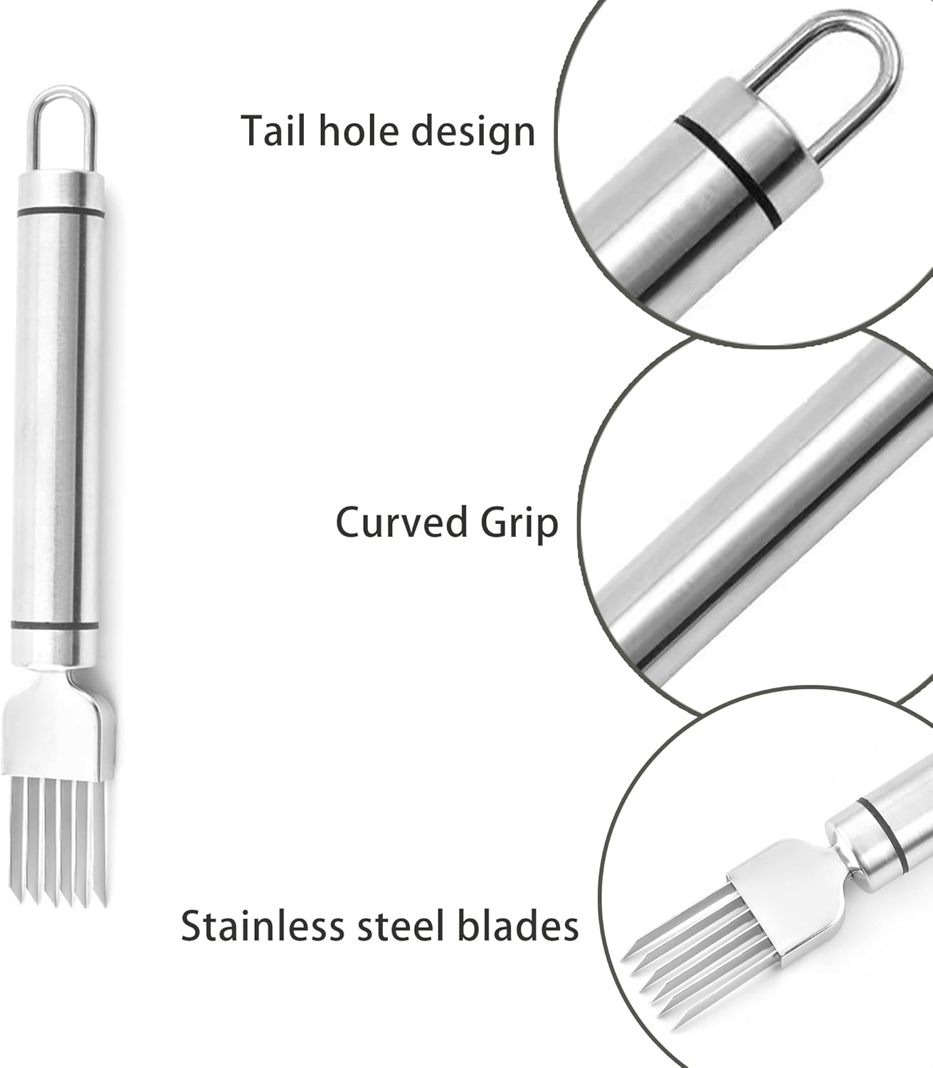Stainless Steel Chopped Green Onion Knife, Kitchen Tool Slice Cutlery Vegetable Cutter Sharp Scallion Cutter Shred Knife, for Kitchen Cutting Vegetables Onion Garlic Slicing Tool（1 Pack）