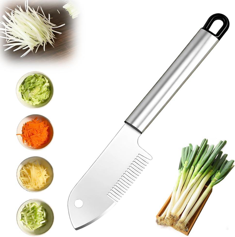 Stainless Steel Multi-Purpose Julienne Peeler, 2026 Upgraded Precision Julienne Blade, Vegetable Julienne Slicer Handheld, With Comfortable Handle and Hanging Hole for Fruit, Potatoes, Carrot (1)