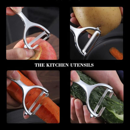 Premium Peeler Set - Vegetable,Apple Peelers for Kitchen, Fruit, Carrot, Veggie,Potatoes Peeler,Y-Shaped Stainless Steel Peelers,with Ergonomic Non-Slip Handle & Sharp Blade,Good Sturdy (2PCS)