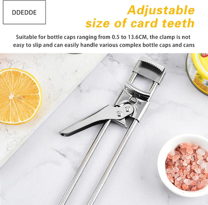 2-Pack Rotating Jar Opener - Adjustable Non-Slip Handheld Can Opener, Bottle Cap Lifter & Jar Lid Remover Tool for Seniors, Weak Hands - Ergonomic Kitchen Gadget for Tight Lids, Pickles, Mason Jars