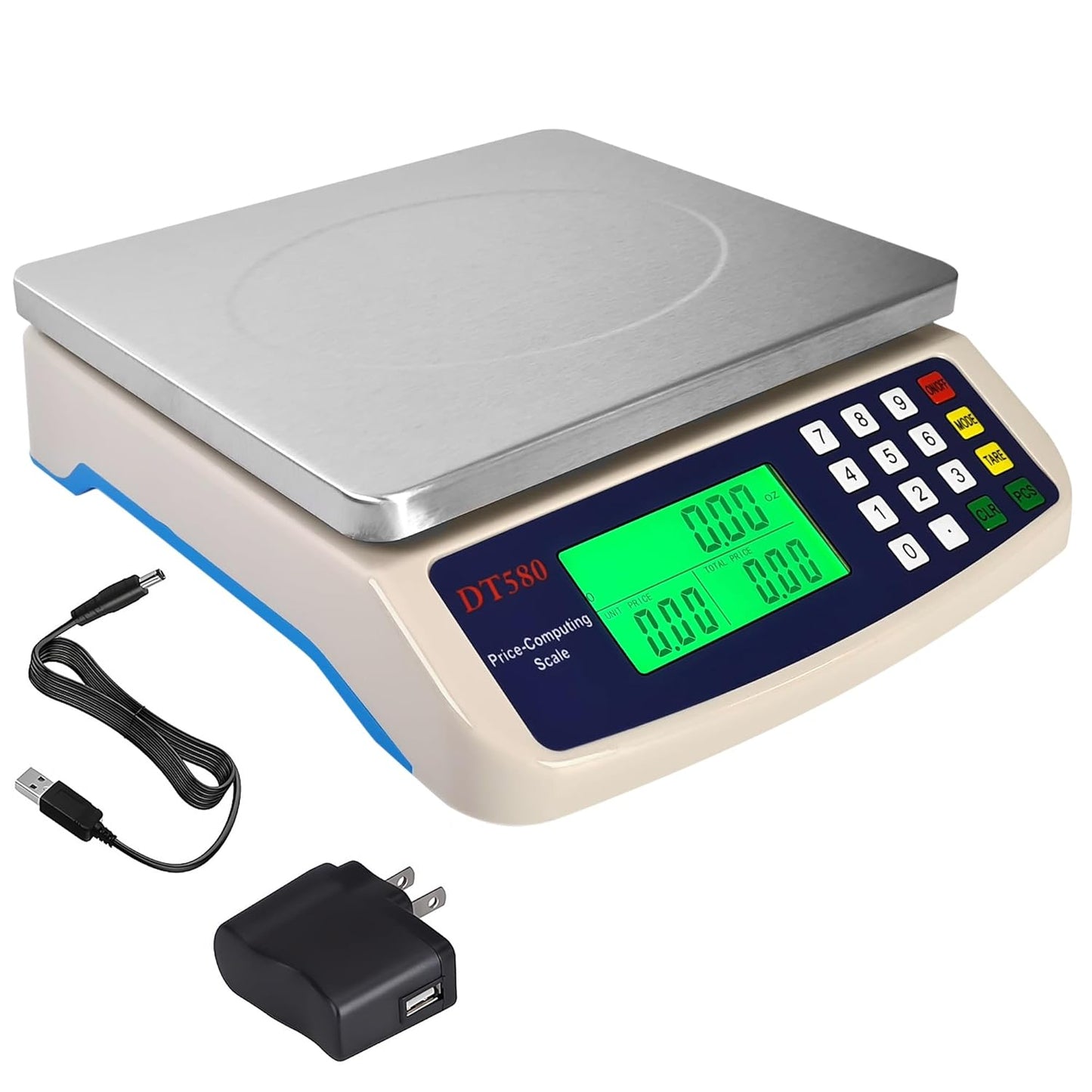 Commercial Weight-Price Scale 40kg/1g Market Balance with Counting Function