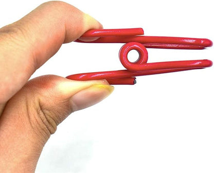 16 Pack Chip Clips, Utility PVC-Coated Colorful Steel Clip for Sealing Food | 2 Inch Small Metal Chip Clips for Food Package, Chips Bag, Clothes Hanging, Paperwork Clamp