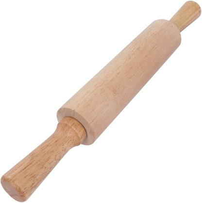 Wooden Rolling Pin 10.82In Dough Pastry Roller for Fondant Cake Noodle Baking Kitchen Supplies Small Size for Home and Professional Use