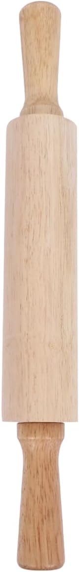 Wooden Rolling Pin 10.82In Dough Pastry Roller for Fondant Cake Noodle Baking Kitchen Supplies Small Size for Home and Professional Use