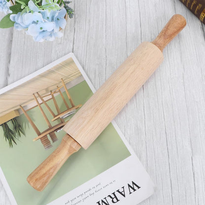Wooden Rolling Pin 10.82In Dough Pastry Roller for Fondant Cake Noodle Baking Kitchen Supplies Small Size for Home and Professional Use