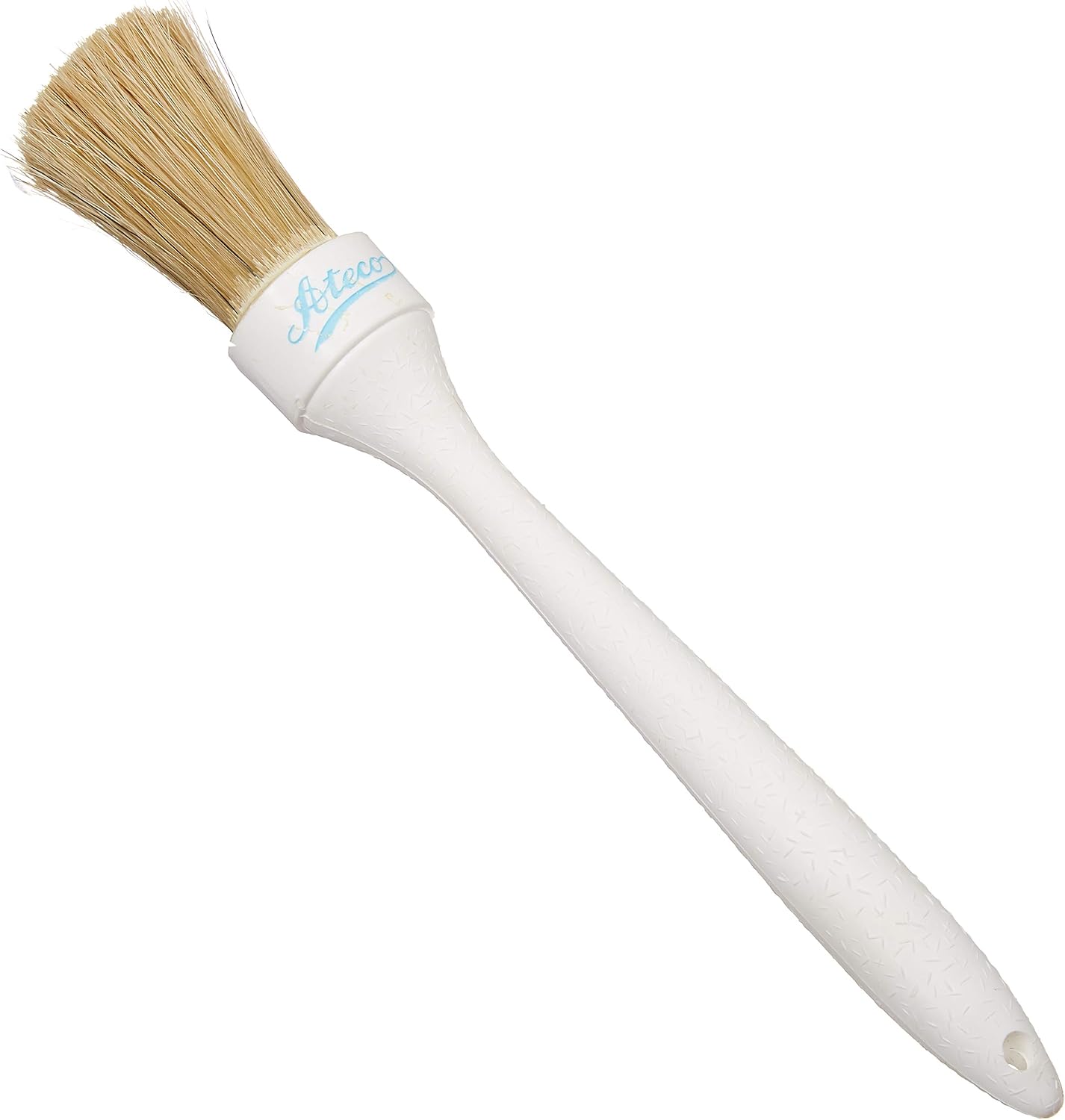 Pastry Brush, 4-Inch Wide Head with Natural White Boar Bristles & Molded Plastic Handle