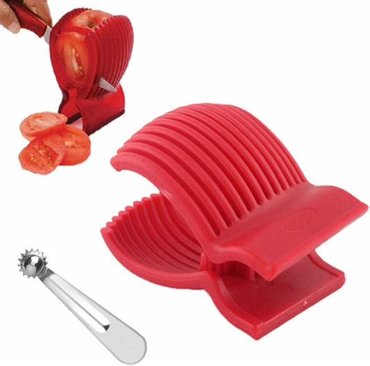 Tomato Slicer, Tomato Cutter with Tomato Corer | Tomato Dicer, Kitchen Slicer, Sharp Vegetable Slicing Tool