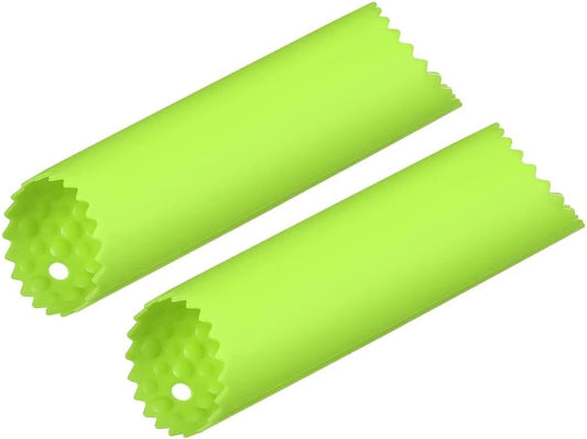 2 Pcs Green Garlic Peeler Garlic Peeler Skin Remover Roller Keeper Roller Keeper Silicone Tube Rollers Garlic Peeling for Kitchen Tool