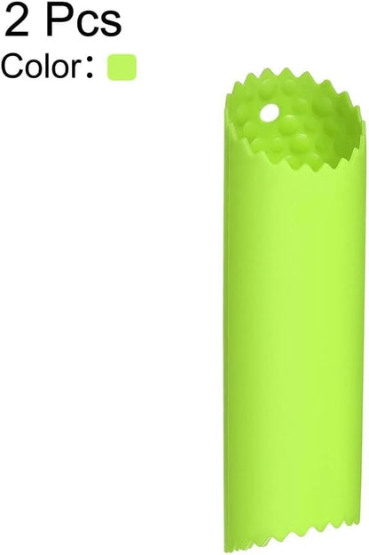 2 Pcs Green Garlic Peeler Garlic Peeler Skin Remover Roller Keeper Roller Keeper Silicone Tube Rollers Garlic Peeling for Kitchen Tool