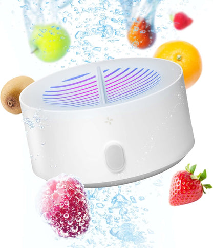 Fruit and Vegetable Washing Machine, 1-Year Warranty, Fruit Cleaner Device That Cleans Fresh Produce in Water, Waterproof Fruit and Vegetable Cleaner, Fruit and Veggie Purifier
