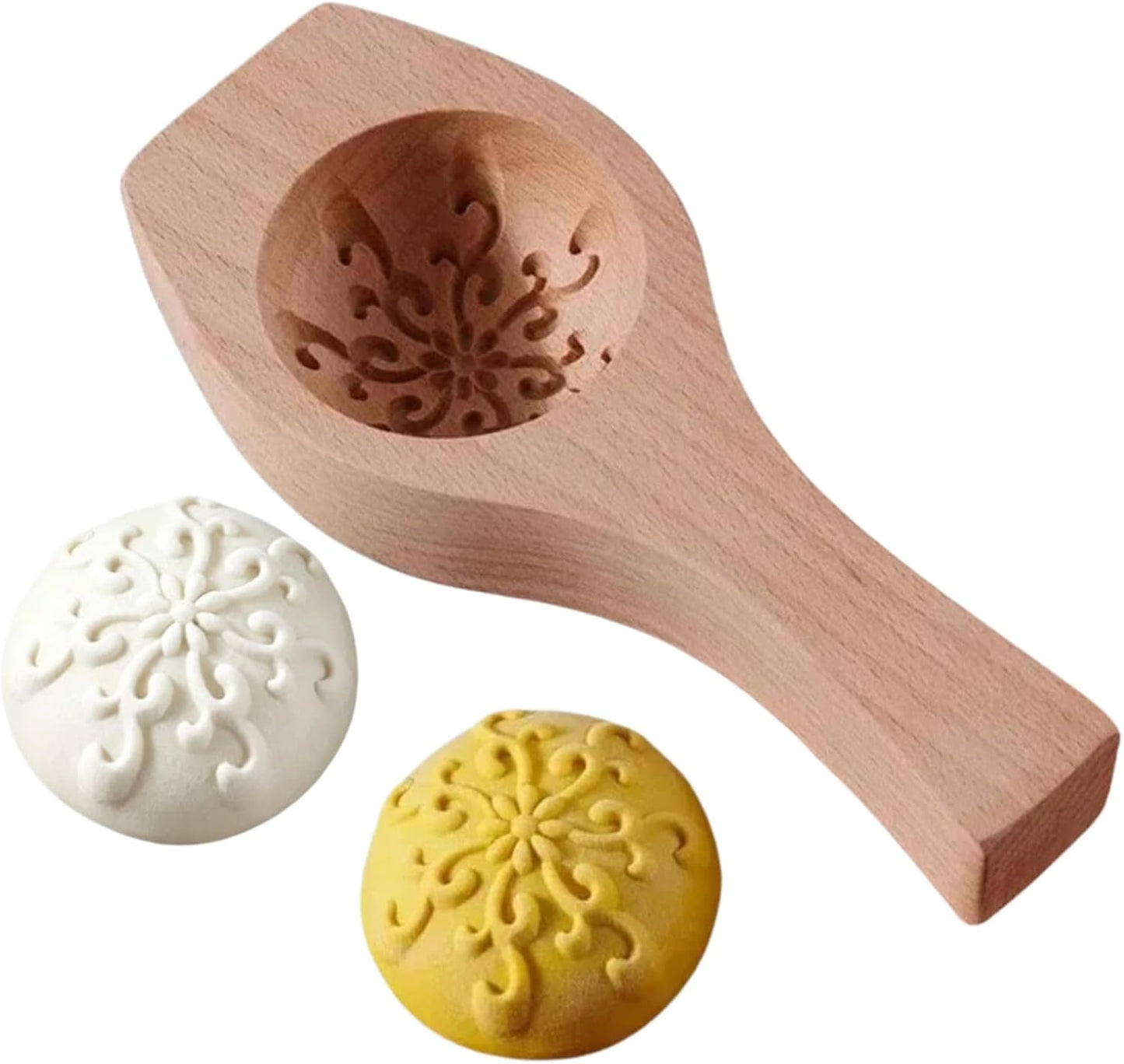Wooden Bao Bun Maker,Baozi Maker Machine,Wooden Steam Bun Mold,This Kitchen Appliances And Gadgets Is the Best Gift for Asian Food Enthusiasts And Dumpling Maker (Steamed Bun A)