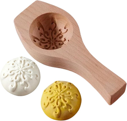 Wooden Bao Bun Maker,Baozi Maker Machine,Wooden Steam Bun Mold,This Kitchen Appliances And Gadgets Is the Best Gift for Asian Food Enthusiasts And Dumpling Maker (Steamed Bun A)