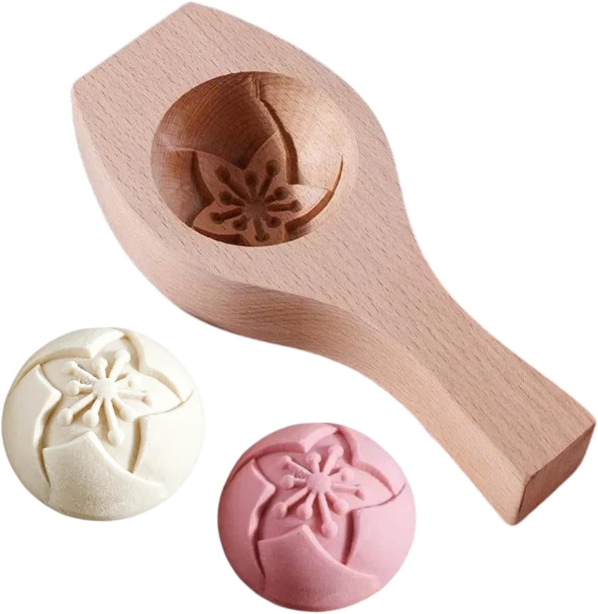Wooden Bao Bun Maker,Baozi Maker Machine,Wooden Steam Bun Mold,This Kitchen Appliances And Gadgets Is the Best Gift for Asian Food Enthusiasts And Dumpling Maker (Steamed Bun A)