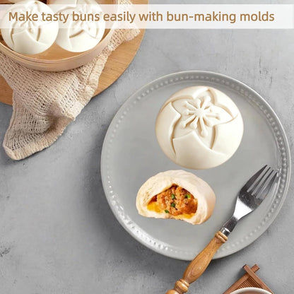Wooden Bao Bun Maker,Baozi Maker Machine,Wooden Steam Bun Mold,This Kitchen Appliances And Gadgets Is the Best Gift for Asian Food Enthusiasts And Dumpling Maker (Steamed Bun A)