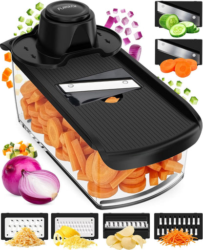 Pro Mandoline Vegetable Slicer, 6-in-1 Kitchen Prep Tool