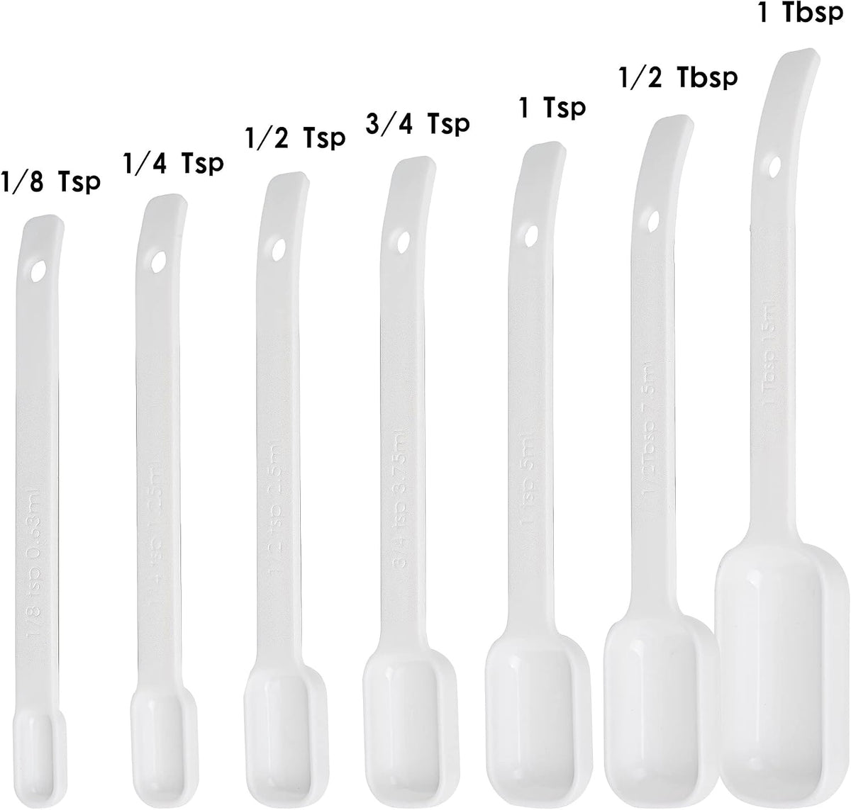 Plastic Measuring Cups and Spoons Set, Yellow Dry Measuring cups Set with Spout and Leveler for Kitchen and Baking, BPA free and Dishwasher Safe, Nesting Measuring Cups Set 15
