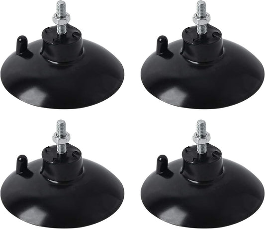(4 Pcs) Black French Fry Suction Cup Feet Compatible with Industrial Commercial French Fry Cutter