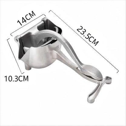 Manual Fruit Juicer Aluminum Alloy Manual Juicer Hand Press Manual Juice Extractor Machine Heavy Duty Alloy Lemon Press Squeezer Portable Manual Juicer Orange Simple Extractor Tool