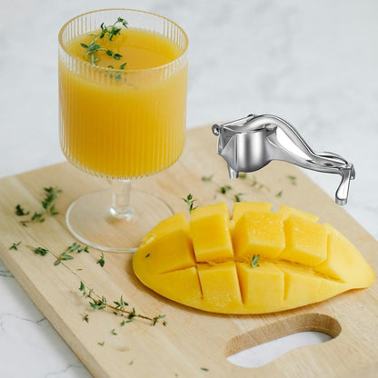 Manual Fruit Juicer Aluminum Alloy Manual Juicer Hand Press Manual Juice Extractor Machine Heavy Duty Alloy Lemon Press Squeezer Portable Manual Juicer Orange Simple Extractor Tool