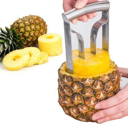 Ochine Pineapple Corer Cutter, Stainless Steel Fruit Pineapple Peeler Slicer Tool Pineapple Corer Large Stainless Steel Pineapple Corer Peeler Pineapple Cutter Fruit Tool Easy Kitchen Tool
