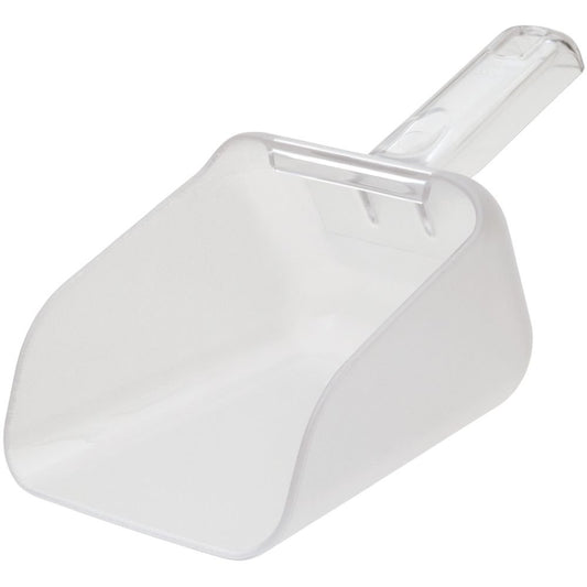 Commercial Products Clear Bouncer Utility Scoop, 32-Ounce, Clear, Food Service Supplies for Weddings/Ice Bucket/Kitchen/Popcorn