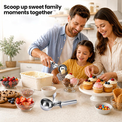 Ice Cream Scoop with Trigger, Small Size Cookie Scoop for Baking-1.5 Tbsp