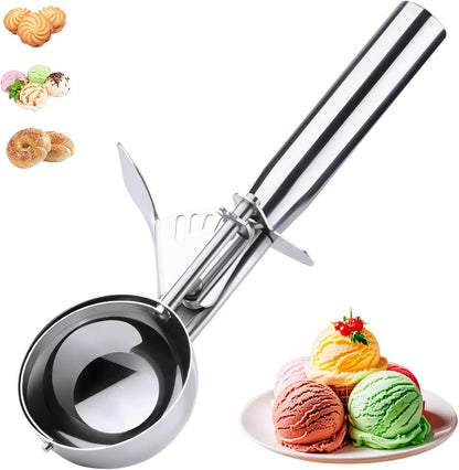 Ice Cream Scoop with Trigger, Small Size Cookie Scoop for Baking-1.5 Tbsp