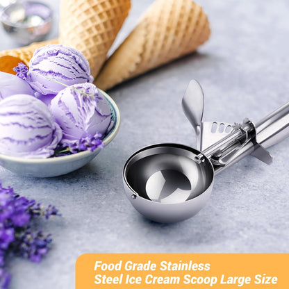 Ice Cream Scoop with Trigger, Small Size Cookie Scoop for Baking-1.5 Tbsp