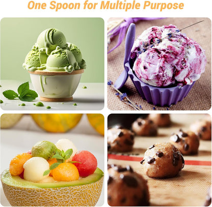 Ice Cream Scoop with Trigger, Small Size Cookie Scoop for Baking-1.5 Tbsp