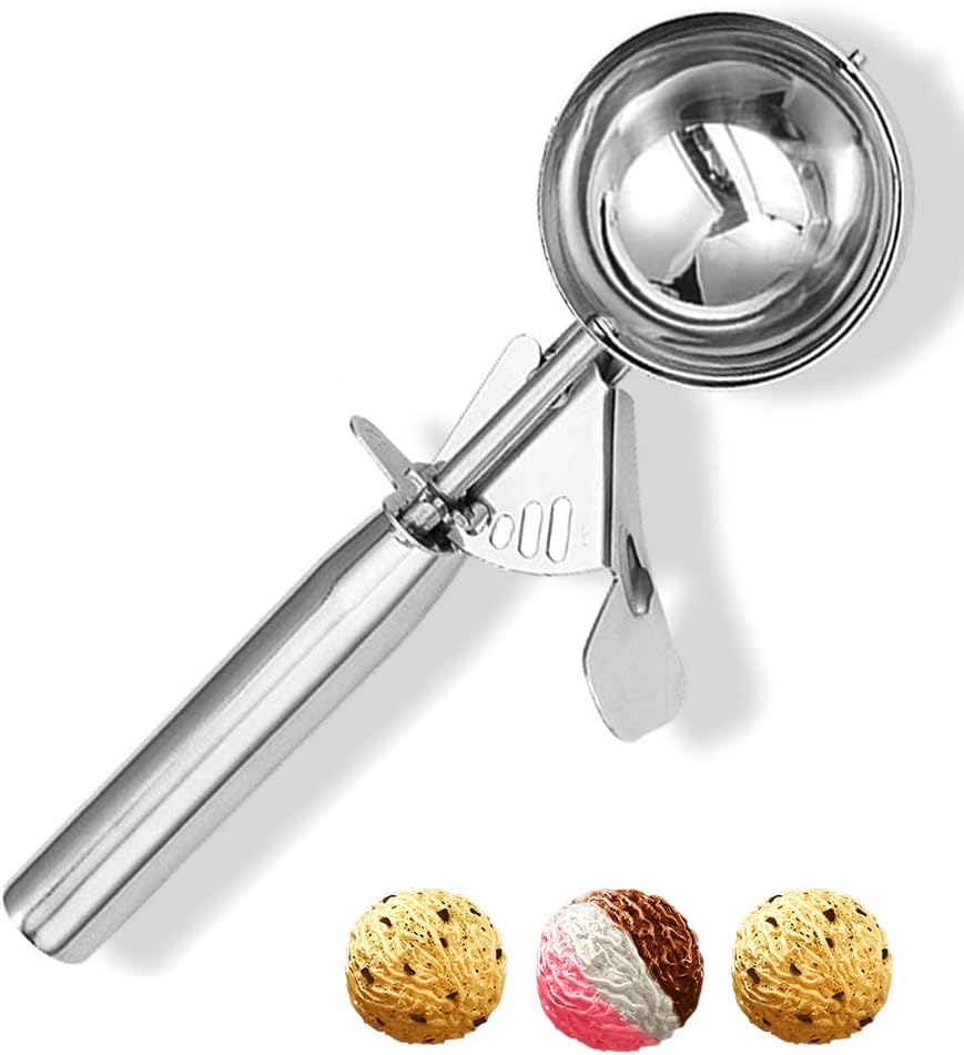 Ice Cream Scoop with Trigger, Small Size Cookie Scoop for Baking-1.5 Tbsp