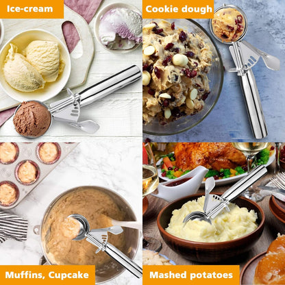 Ice Cream Scoop with Trigger, Small Size Cookie Scoop for Baking-1.5 Tbsp