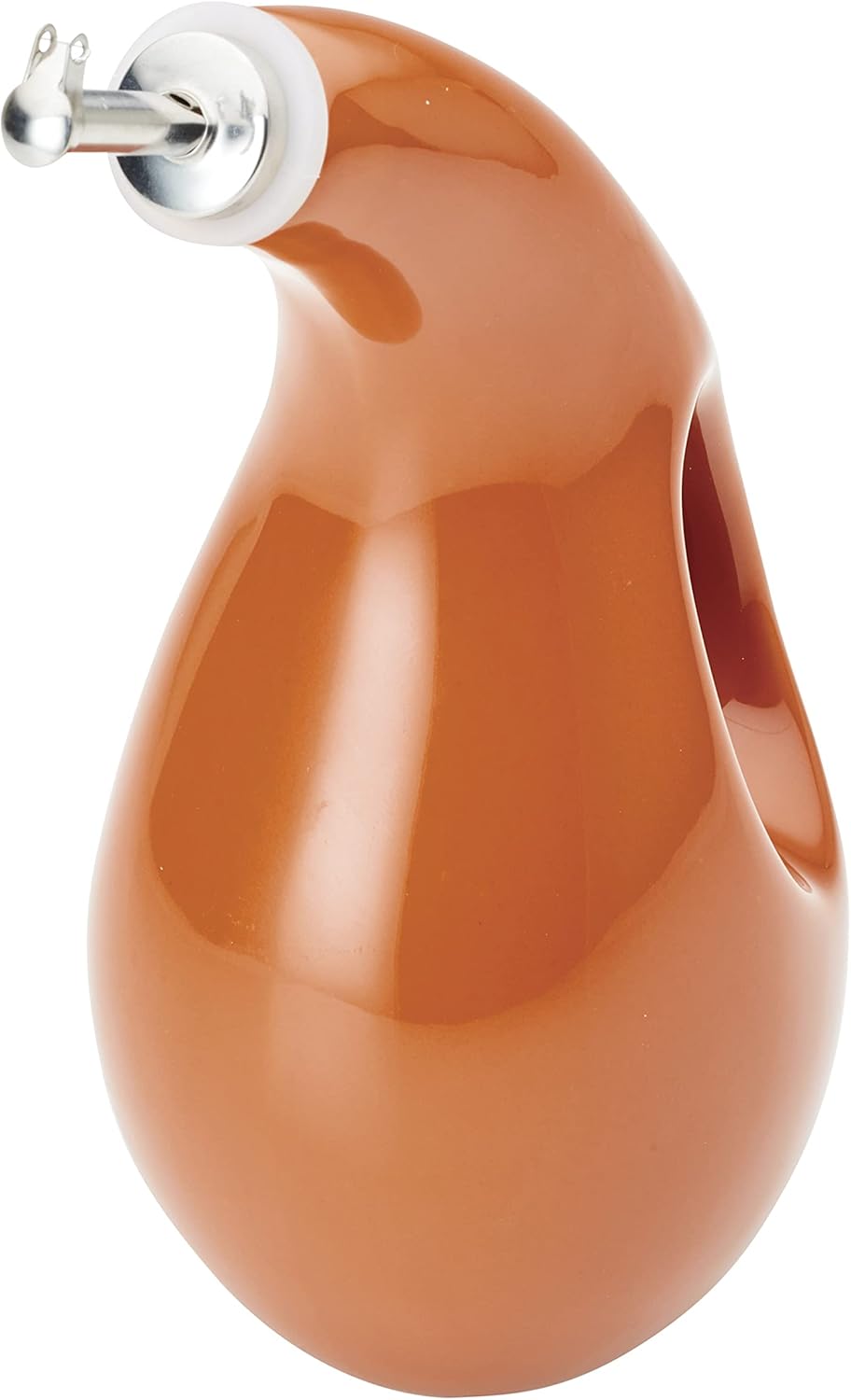 Rachael Ray Ceramic Olive Oil Dispenser Bottle for EVOO Oil and Vinegar, 24-Ounce, Agave Blue