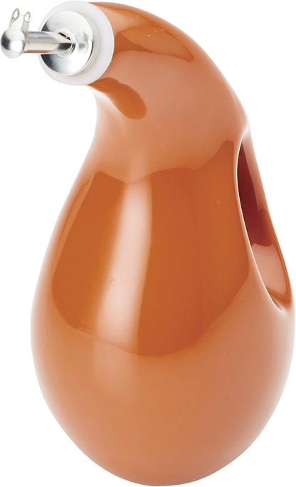 Rachael Ray Ceramic Olive Oil Dispenser Bottle for EVOO Oil and Vinegar, 24-Ounce, Agave Blue
