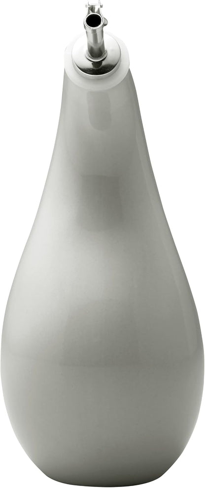 Rachael Ray Ceramic Olive Oil Dispenser Bottle for EVOO Oil and Vinegar, 24-Ounce, Agave Blue