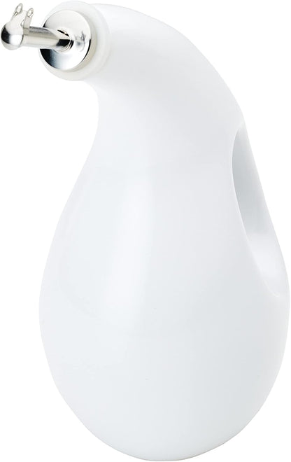 Rachael Ray Ceramic Olive Oil Dispenser Bottle for EVOO Oil and Vinegar, 24-Ounce, Agave Blue