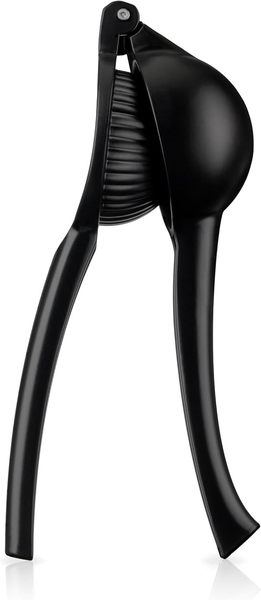 Black Citrus Press, Citrus Juicer, Lemon Squeezer for Cocktails, Bar Accessories, Matte Black Lime Juicer, Metal, Set of 1