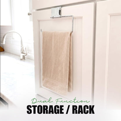 6 Pot Lid Organizer for Cabinet Door or Pantry Wall - Closet Door Pots and Pans Lids Holder - Glass or Metal Pan Covers Cabinet Organizer Kitchen Storage - White 6 Tier Lid Rack