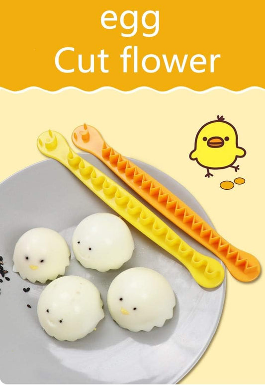 2 Pieces Egg Slicer,Egg Cutter,Egg Cutter for Hard Boiled Eggs,Cute Shape for Children's Bento Lunch Dishwasher Safe and Easy to Clean 2 Slicing Styles