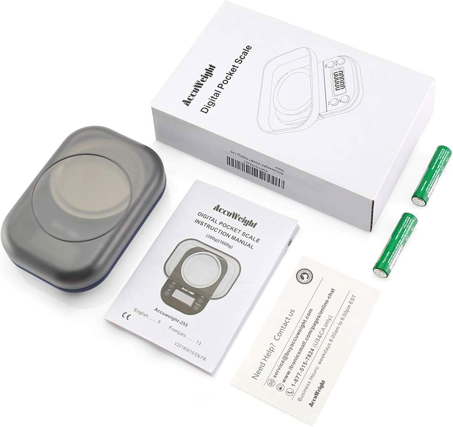 Digital Gram Scale with 300g/0.01g Small Pocket Coffee Scale with High Accuracy, Jewelry Scale with Tare and Calibration for Kitchen Food Scale